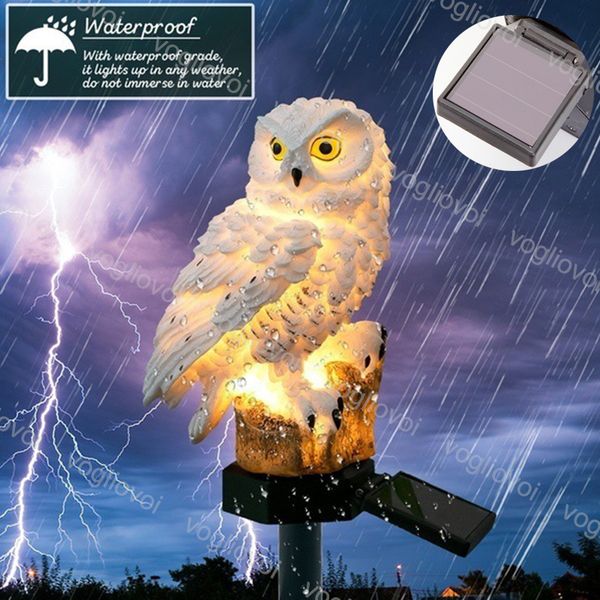 

solar garden lights owl squirrel dog night lamp warm white outdoor ip65 abs for pathway courtyard garden lawn landscape dhl