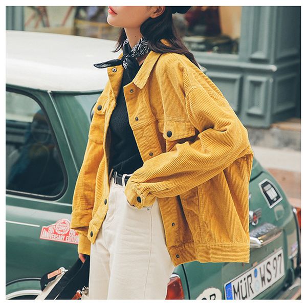 

женская куртка куртки для женщин стильный новый 2019 bomber jacket карманы хлопок вельвет женщины basic пальто стильный тонкий fit верхняя о, Black;brown