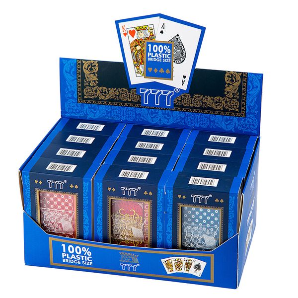 Carte da poker in PVC Carte da gioco Texas Hold'em impermeabili Black Jack Carte da gioco in plastica Regalo creativo