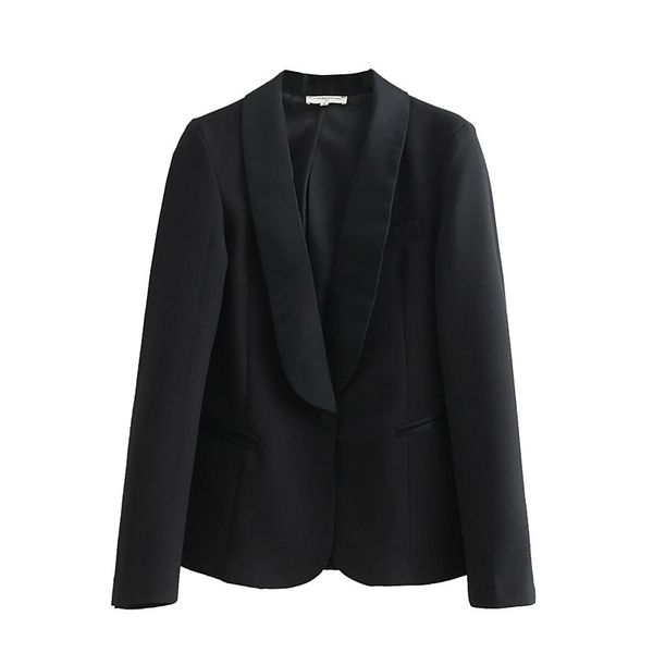 

june 75-6157 european and american fashion v-neck suit jacket, Black;brown