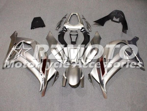 

4 gifts new abs motorcycle full fairings set fit for kawasaki ninja zx-10r zx10r 2011 2012 2013 2014 2015 10r 11 12 13 14 15 silver
