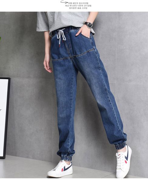 

темно-синий досуг прямая талия высокая кодовая пачка брюки гарун, Blue