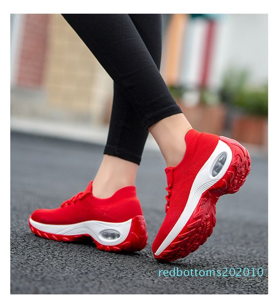 

женщины теннисная обувь дышащая кроссовки spor ayakkabi баян женщина спортивная обувь удобная платформа кроссовки red zapatos de mujer 10r, Black