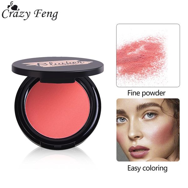 

6 colors face mineral pigment blusher blush bronzer cosmetics professional palette blush contour shadow maquillage