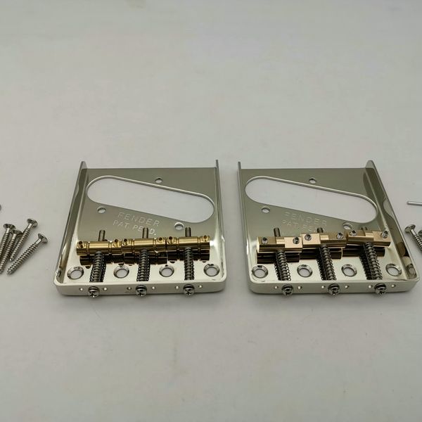 

bridge chrome brass saddles electric guitar bridge used in fd tl guitar with logo