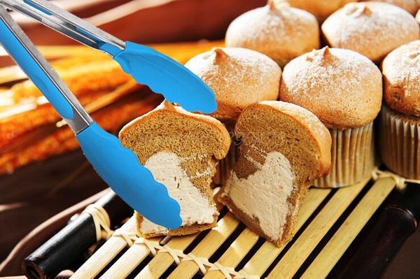 

50шт полезного силикон приготовление салата сервировки барбекю щипцы из нержавеющей стали ручки utensil 8