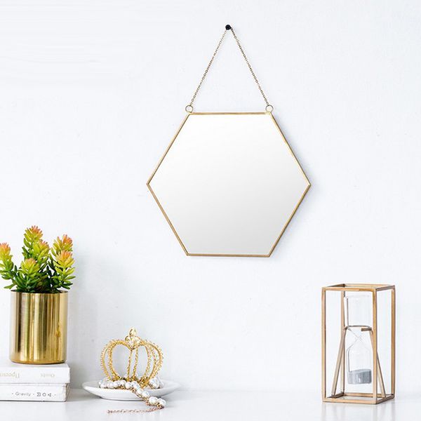 

wrough iron gold frame mirror vanity make up mirror bathroom mirror 2pcs c