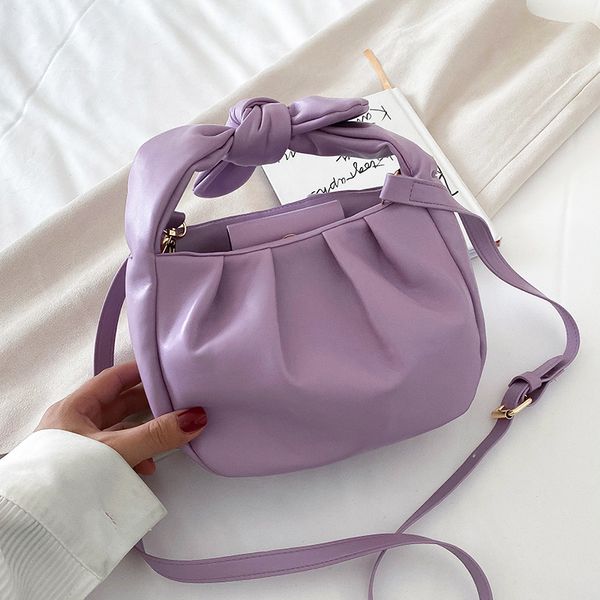 

tote bags for women 2020 vintage handbags solid color summer crossbody shoulder bag lady cloud pouch female soft leather clutch