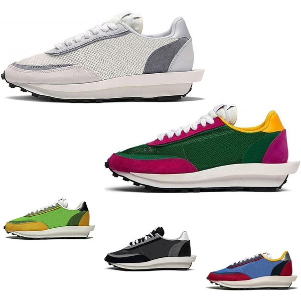 

Nike Sacai LDV Waffle кроссовки для мужчин женщин черный белый серый розовый Зеленый Gusto Vars