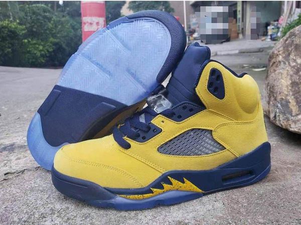 

5 sp michigan amarillo college navy men basketball shoes good quality 5s inspire jumpman men designer sports sneakers trainer