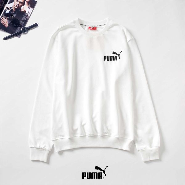 

20/pumes designer men sweater fashion luxury new brand casual sweater new selling tide comfortable wild loose washed embroidery top, White;black