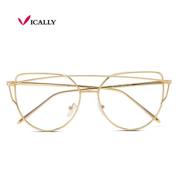 

wholesale-fashion cat eye glasses frames women trending styles brand optical computer metal eyegl oculos de grau feminino armacao, Black