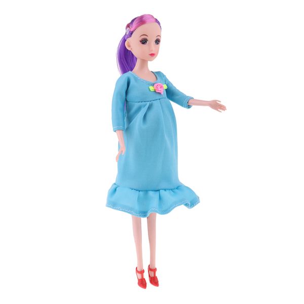 

real pregnant doll mom doll have a baby in her tummy kids educational toy #b