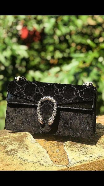 

luxury quality celebrity design letter embossing metal buckle marmont shoulder bag women genuine leather velvet crossbody bag