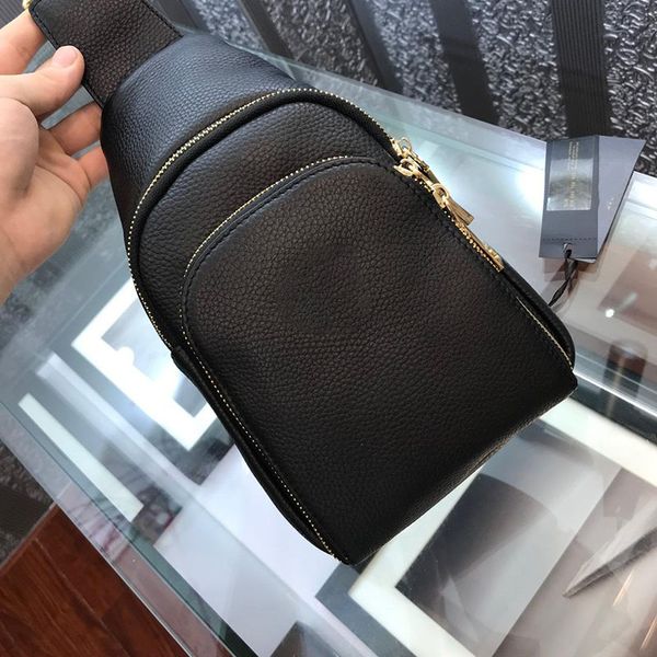 

men designer bag chest bag outdoor travel bags genuine cowhide leather crossbody messenger shoulder bags 2019 brand fashion