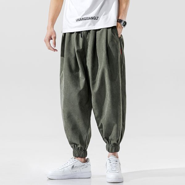 

dossan 2020 mens casual спортивные штаны сыпучие версия фитнес брюки летние тренировки брюки тренировочные брюки ленты хлопок, Black