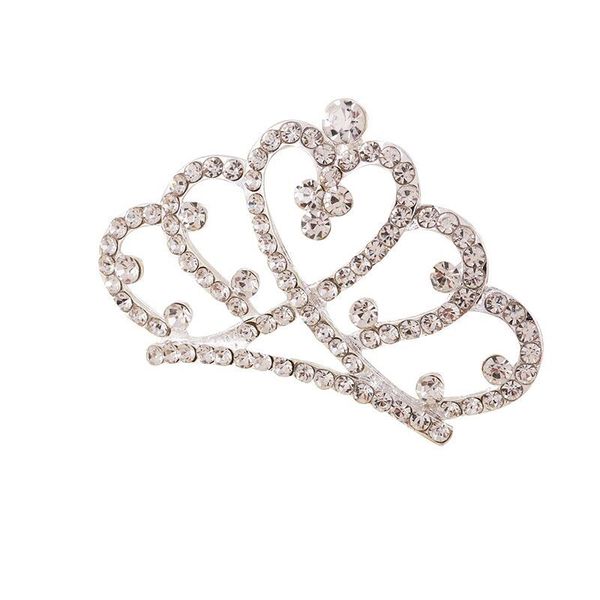 

crystal tiara hairband kid girl bridal princess prom crown party accessiories princess prom crown headband, Slivery;white