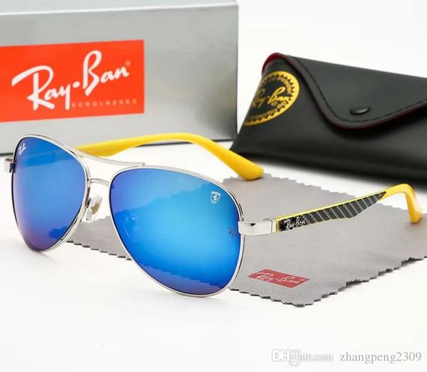 

brand designer sunglasses metal hinge sunglasses men glasses women sun glasses uv400 lens with, Blue;gray