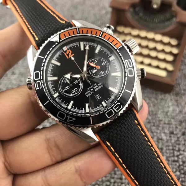 

2018 топ роскошные мужские часы хронограф из нержавеющей стали японский кварцевый