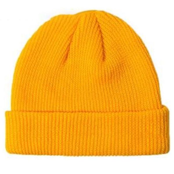 

fashion not identical solid color land cap melon cap sailor knit hat, Black;white