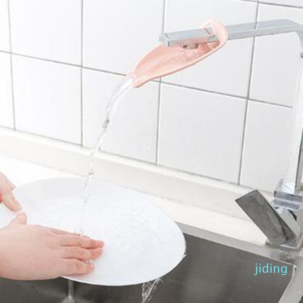 

wholesale-2020 creative faucet extender baby child kids water reach faucet hand washing rubber bathroom accessory kitchen gift