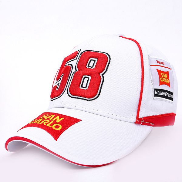 

men women moto gp motorfiets baseball cap italian racer 58 simoncelli san carlo snapback hip hop new fashion hat cp0454, Blue;gray