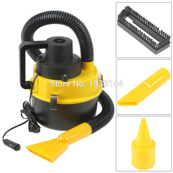 

25 aug sale] portable wet dry car vacuum cleaner handheld mini auto car dust vacuum cleaner with brush / crevice / nozzle head