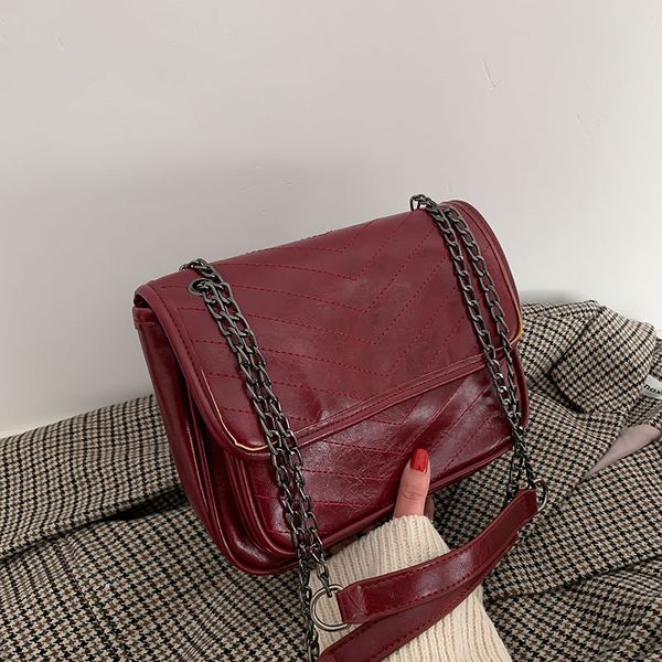 

senior sense bag female 2020 new fashion chain large capacity bag wild atmosphere single shoulder messenger