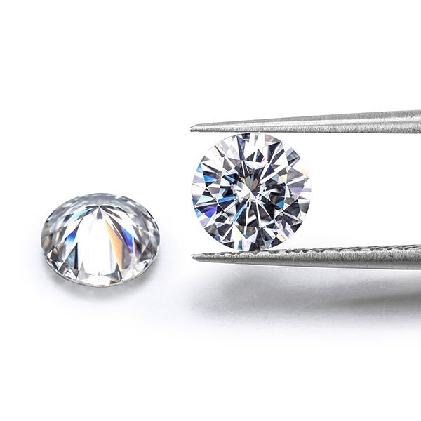 

round brilliant cut 0.1 ct 3mm def color lab created moissanites and corundum 5# 8#,33#, Black