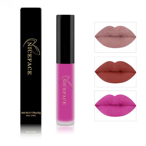 

lip gloss matte matte does not fade non-stick cup non-moisturizing lipstick