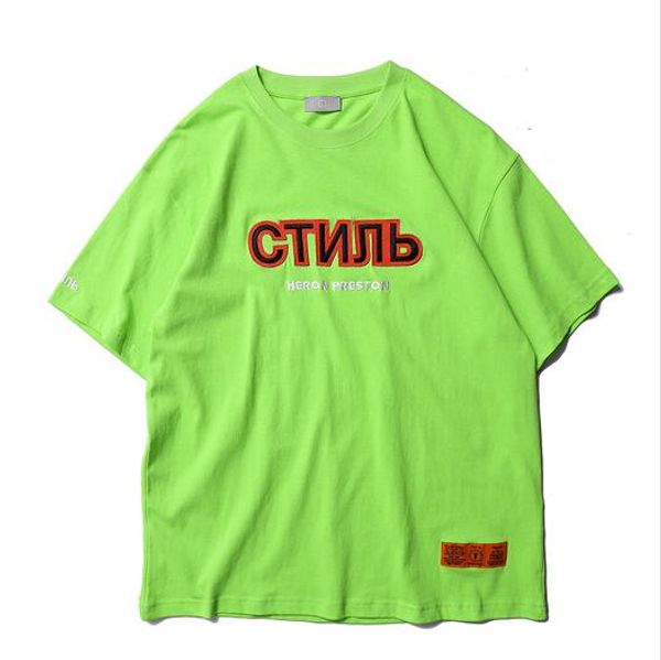 

2019ss лето цапля Престон логотип вышивка женщины мужчины футболки тройники хип-хоп