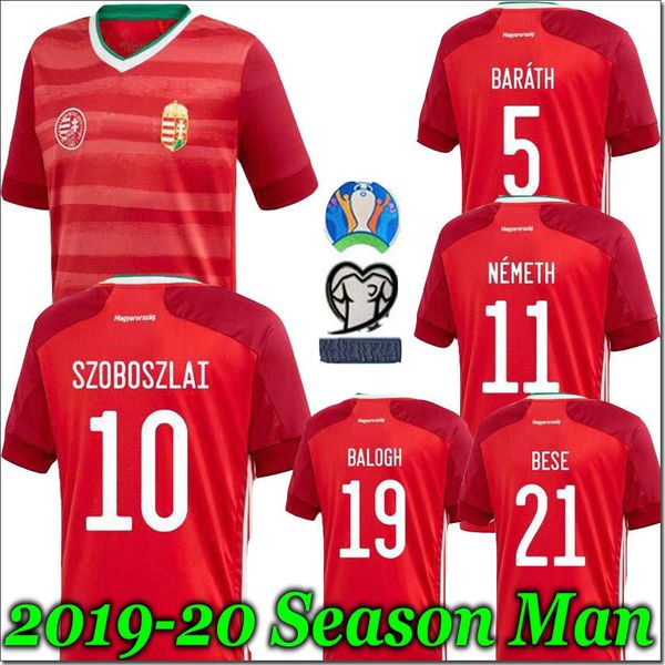 

2020 2021 венгрия футбол джерси дома красный 20 21 сборная dominik kádárszoboszlai willi орбан тамаш футбол сорочки форменные топ таиланд, Black;yellow
