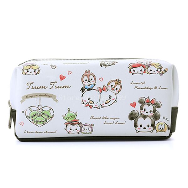 

new fashion tusm tsum girls kids small pu cosmetic bags cases for children