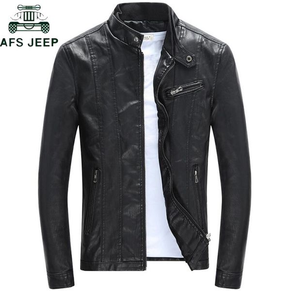

men's fur & faux 2021 autumn winter motorcycle biker leather jacket men fashion slim fit pu coats thick velvet jaqueta couro, Black