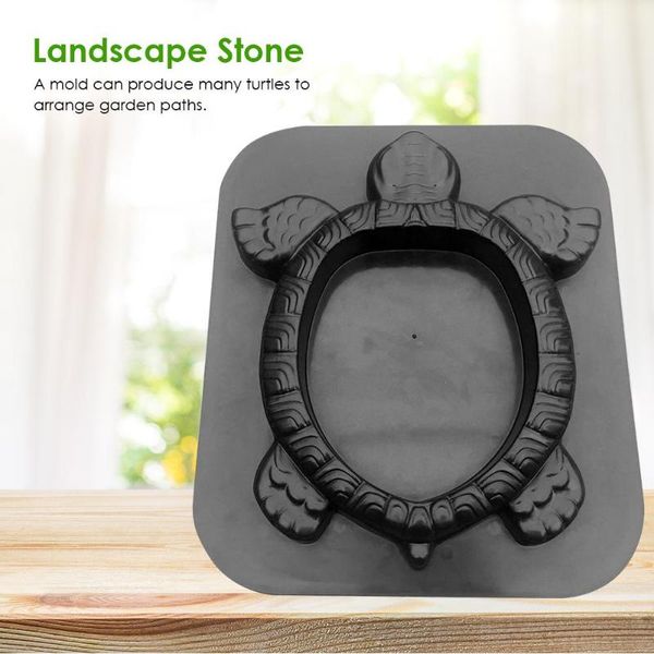 

planting flowers garden path paving turtle concrete cement mould diy decor
