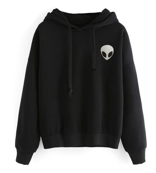 

Tracksuit Hooded Women Long Sleeve Hoody Casual Alien Printing Bts Pullover Coat Jacket Outwear Unisex Hoodies Sweatshirts