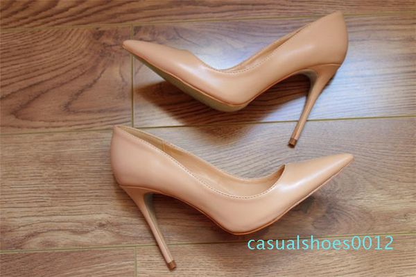 

luxury red shoe 2019 fashions pointed toe high heels designer 9 colors shallow mouth sole high-heeled women wedding dress shoe c12, Black