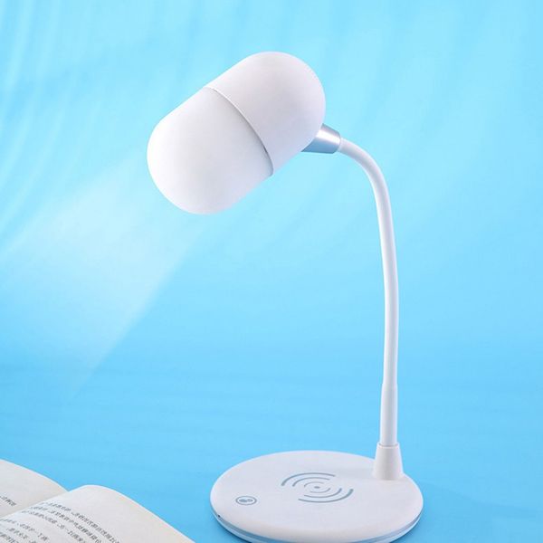 

bluetooth speaker l4led light speaker wireless charging three-in-one touch desk lamp mini bedside night light audio subwoofer
