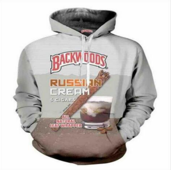 

out fashion streetwear 3d hd print casual backwoods hoodies sweatshirts men women hoodie jacket coat lms049, Black