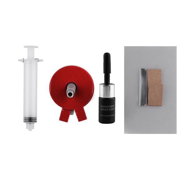 

1set new useful easy professional car windscreen repair kit windshield instrument auto windows tool glass recovery crack remove