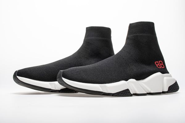 

t19 2019 new paris speed trainers knit sock shoes original luxury mens womens sneakers high casual shoes