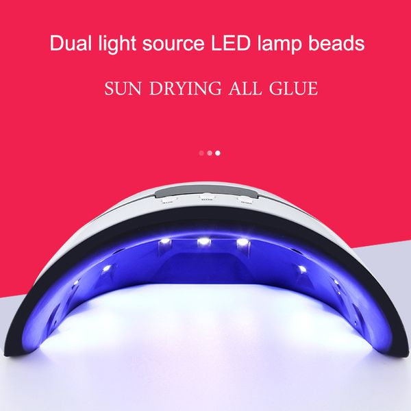 

1 pcs nail polish gel dryer led uv lamp 36w curing light manicure infrared sensor mdf