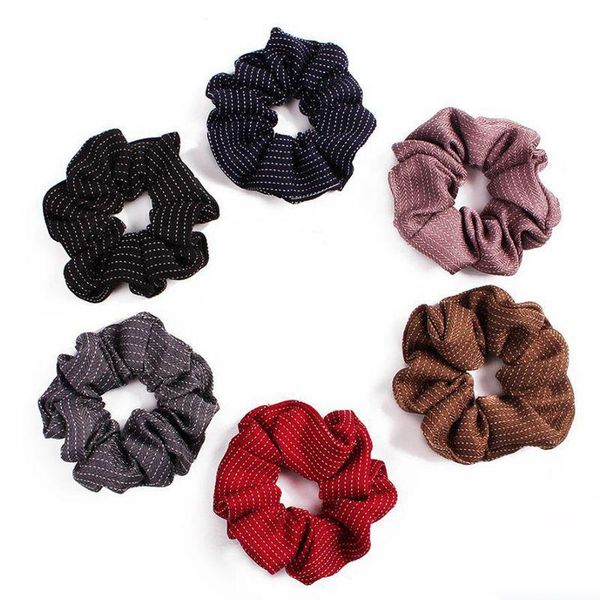 Girls Kids Black Scrunchie Small Hairband Hair Rope Elastic Headband Accessories
