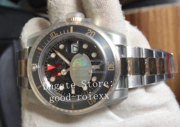 

Luxury watch v7 ver ion men watche automatic eta 3135 real wrapped 18k gold never fade port men ceramic date 116613 oy ter wri twatche