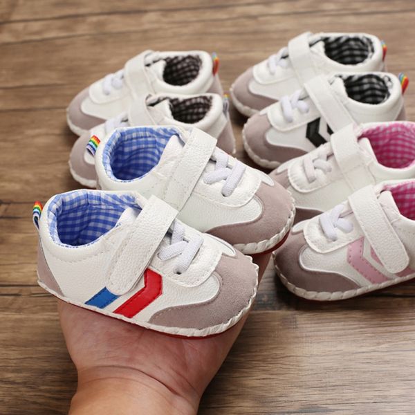 

baby canvas sneaker for newborn sport shoes for baby boys girls infant toddler soft bottom anti-slip first walkers