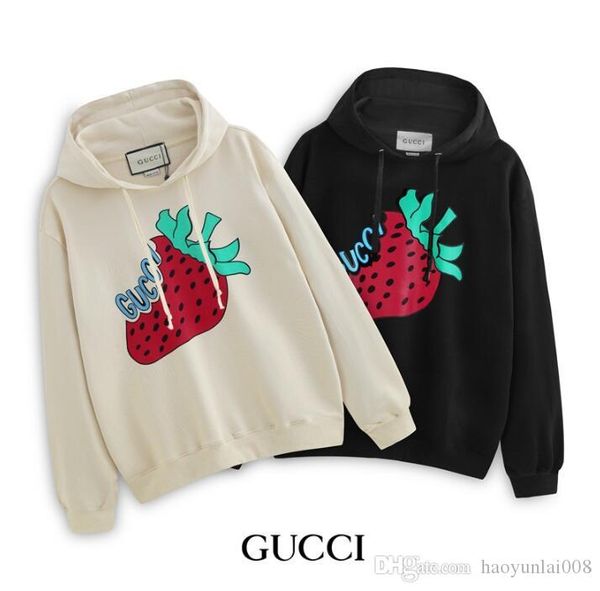 

2020 new design hooded sweatshirts mens women brand hoodies high street print hoodies pullover winter sweatshirts, Black