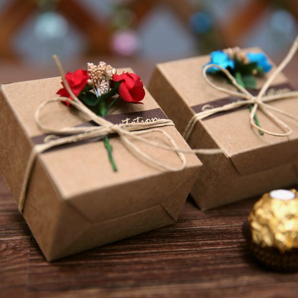 

wedding candy box creative chinese high-grade kraft paper candy bag wedding baby full moon box packaging festival supplies