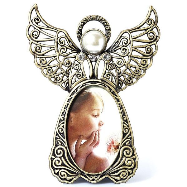 

2.87" x 1.89" angel wings metal vintage picture frames creative love gifts frames for ps living room hallway bedroom