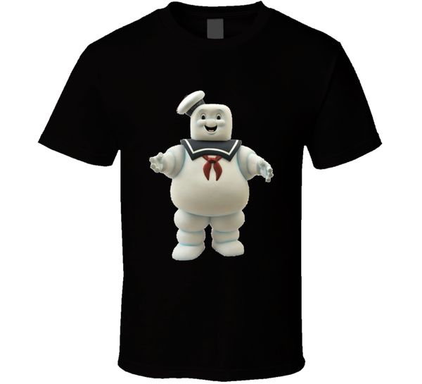 

new stay puft marshmallow men's t-shirt size s-2xl short sleeve t-shirt, White;black