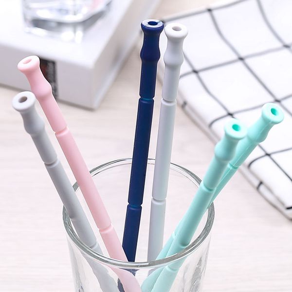 

складная многоразовые силиконовые трубочки с брелок case cleaning brush htq99